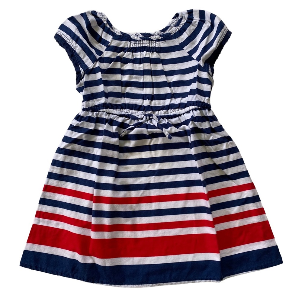 Old Navy 4th of July Red White & Blue Stripes Toddler Girls Dress Size 3T